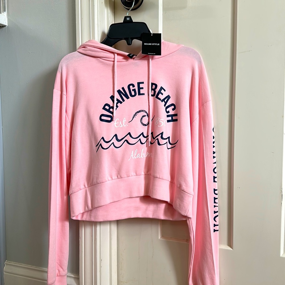 Miami Style cropped hoodie